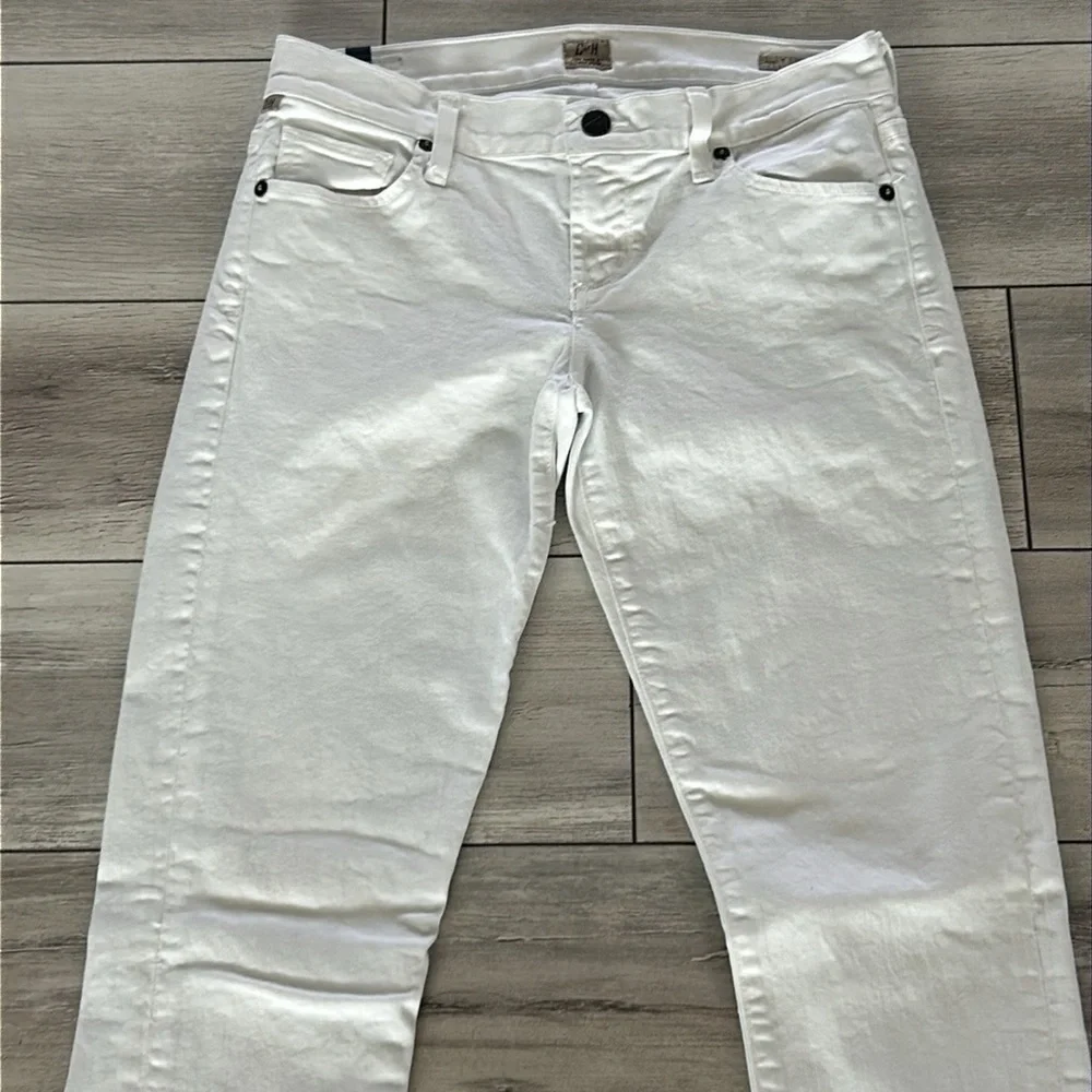 COH Ava low rise straight leg jeans in white size 26 long tall